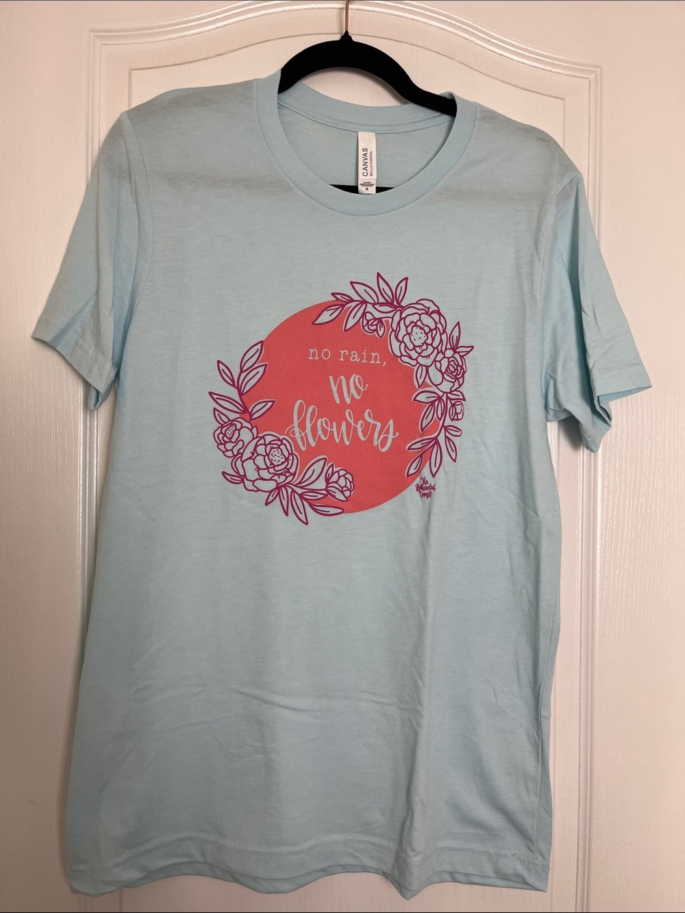 Bella Canvas Light Blue Graphic Crew Neck Tee
